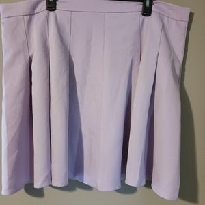 Shein Lavender Pleaded Mini 4x